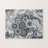 装飾的な ジグソーパズル (横)