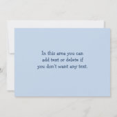 装飾的な「ビーチベビー」シャワーサンキューカード サンキューカード (裏面)