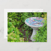 装飾的なBirdBathプリントはがき ポストカード (正面/裏面)