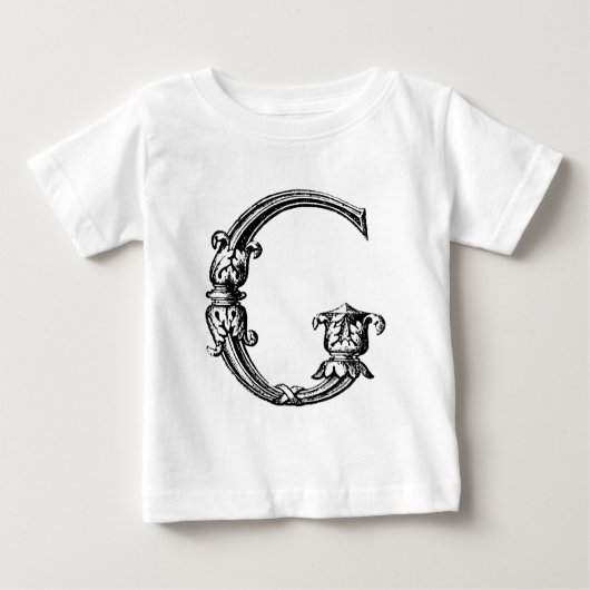 装飾的なG ベビーTシャツ (正面)