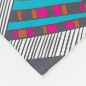 装飾的エスニック模様フリースブランケット フリースブランケット (角)