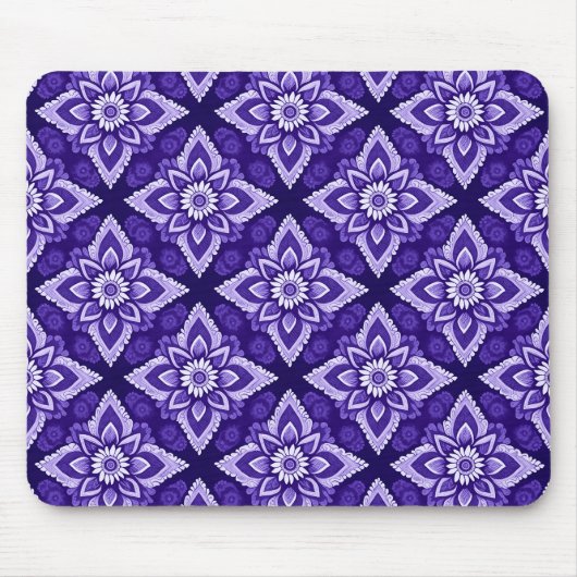 装飾的エレガント房宝花柄 マウスパッド (正面)