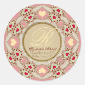 装飾的スイートアーツモノグラム ラウンドシール (正面)