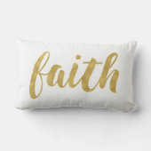 装飾的モダンな金ゴールド信仰 ランバークッション (裏面)