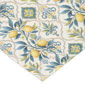 装飾的地中海の複雑なタイルデザイン ロングテーブルランナー (コーナー)