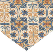 装飾的地中海の複雑なタイルデザイン ロングテーブルランナー (コーナー)