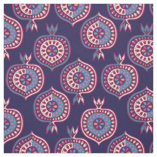 装飾的顆粒球模様 ファブリック (見本)