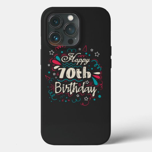 装飾的70誕生日 Case-Mate iPhoneケース (裏面)