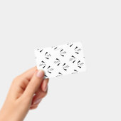 装飾的、チャコールグレー バッジ (手持ち)