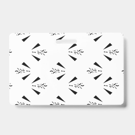 装飾的、チャコールグレー バッジ (正面)