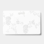 装飾的、淡い灰色 バッジ (裏面)