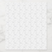 装飾的、淡い灰色 ワインラベル (シングルラベル)