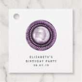 装飾真珠とレース フェイバータグ (正面)