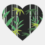 装飾竹模様 ハートシール (正面)