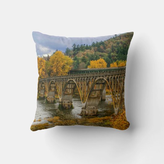 装飾紅葉シーズンをテーマにしたスロー クッション (裏面)