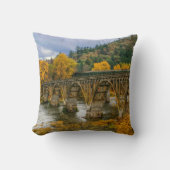 装飾紅葉シーズンをテーマにしたスロー クッション (正面)