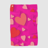 装飾紙ハート2 ゴルフタオル (正面)