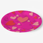 装飾紙ハート2 ペーパープレート (アングル)