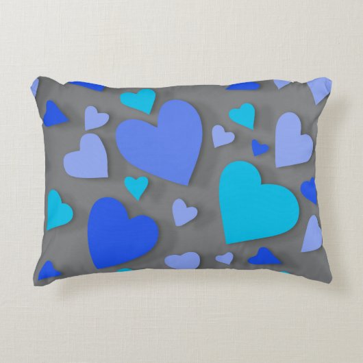 装飾紙ハート4 アクセントクッション (正面)