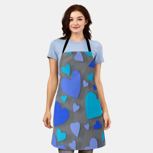 装飾紙ハート4 エプロン (着用した状態)
