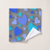 装飾紙ハート4 バスタオルセット (ウォッシュタオル)