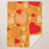 装飾紙ハート7 シェルパブランケット (正面)