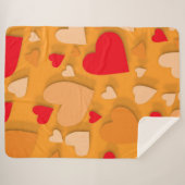 装飾紙ハート7 シェルパブランケット (正面(横))