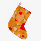 装飾紙ハート7 スモールクリスマスストッキング (正面 (吊り時))