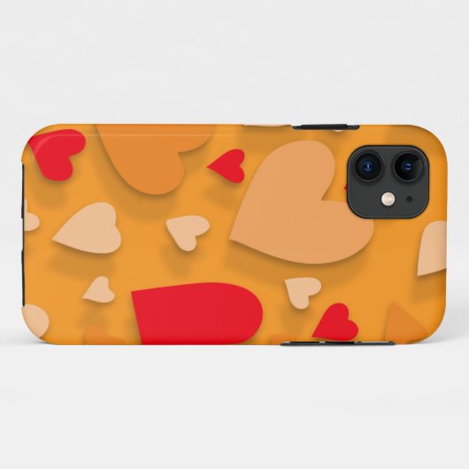 装飾紙ハート7 Case-Mate iPhoneケース (裏面(横))