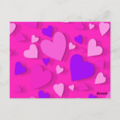 装飾紙ハート8 ポストカード (裏面)