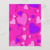 装飾紙ハート8 ポストカード (正面)