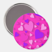装飾紙ハート8 マグネット (正面/裏面)