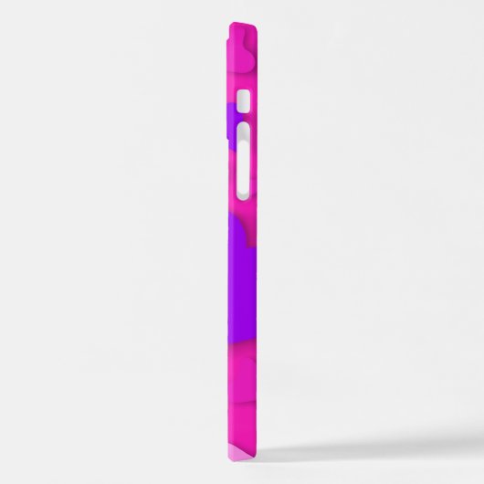 装飾紙ハート8 iPhoneケース (左側面)