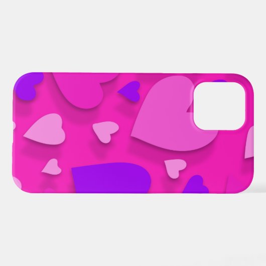 装飾紙ハート8 iPhoneケース (裏面横)