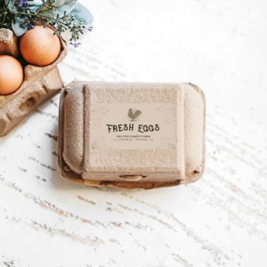 装飾素朴台紙の卵カートンのラベル ラベル