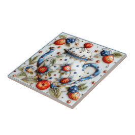 装飾素朴農家ヴィンテージティーポット タイル