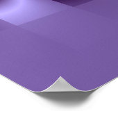 装飾紫フラクタル ポスター (角)