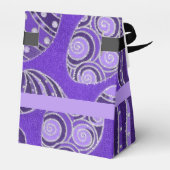 装飾紫色のイースターエッグの好意ボックス フェイバーボックス (裏面サイド)