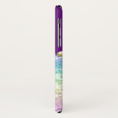 装飾紫色の宝石とレインボレース Case-Mate iPhoneケース (裏面/左)