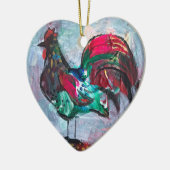 装飾絵画のアクリル鳥の石コースターのsq セラミックオーナメント (左)