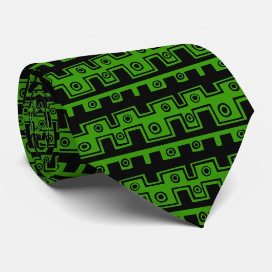 装飾線 – 緑(339900) ネクタイ (ロール)