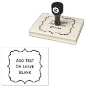 装飾縁ど正方形、4" x 5"ゴムスタンプ ラバースタンプ (押印)