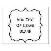 装飾縁ど正方形、4" x 5"ゴムスタンプ ラバースタンプ (インプリント)