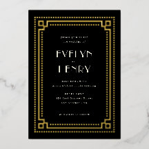 装飾縁ど結婚式招待状