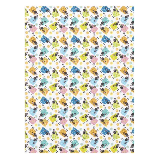 装飾羊 テーブルクロス (正面)