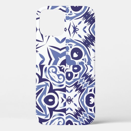 装飾色セラミックのアズレジョタイル。ファッション Case-Mate iPhoneケース (裏面)