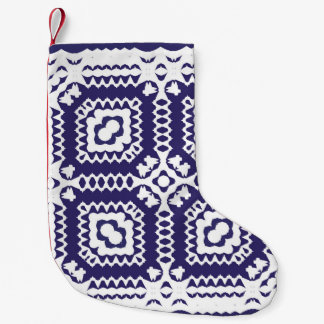 装飾色セラミックのアズレジョタイル。ヴィンテージ スモールクリスマスストッキング