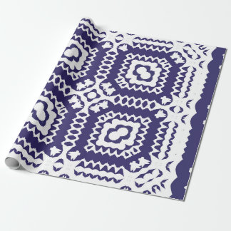 装飾色セラミックのアズレジョタイル。ヴィンテージ ラッピングペーパー
