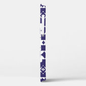 装飾色セラミックのアズレジョタイル。ヴィンテージ Case-Mate iPhoneケース (裏面 / 左)