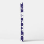 装飾色セラミックのアズレジョタイル。ヴィンテージ Case-Mate iPhoneケース (裏面 / 右)